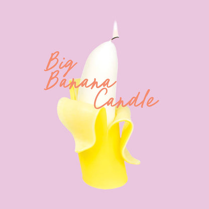 Big Banana Candle - Handmade, 6.5" Tall, 16 Hr Burn