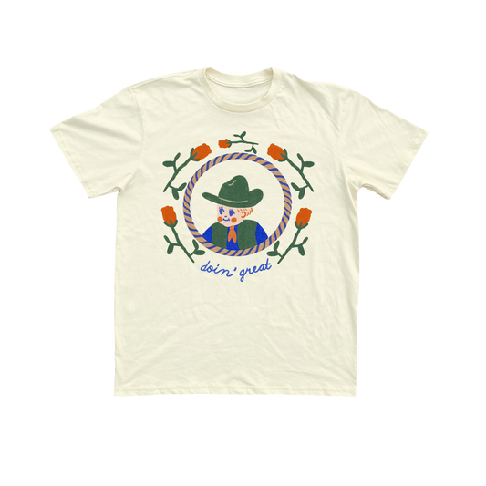 Carefree Ranger Unisex Tee Cream