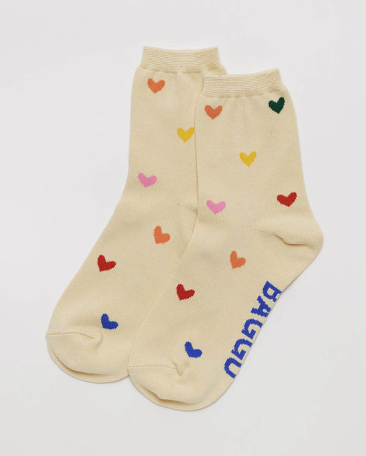 BAGGU Crew Sock - Hearts