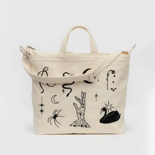 BAGGU Horizonal Duck Bag Embroidered Ballet Icons