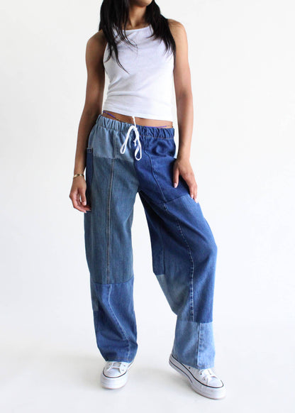 Denim Eco Pants: Blue