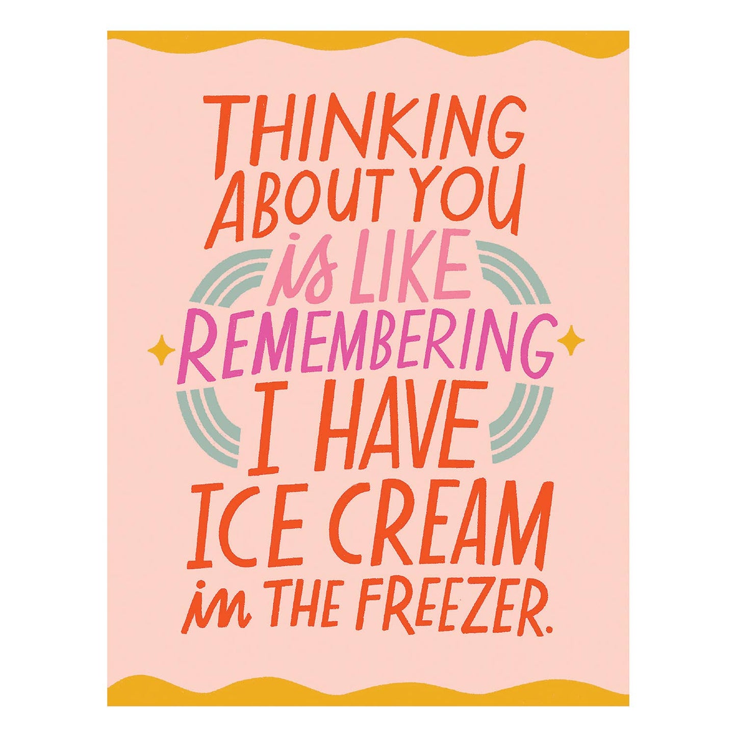 Ice Cream Freezer Love Card