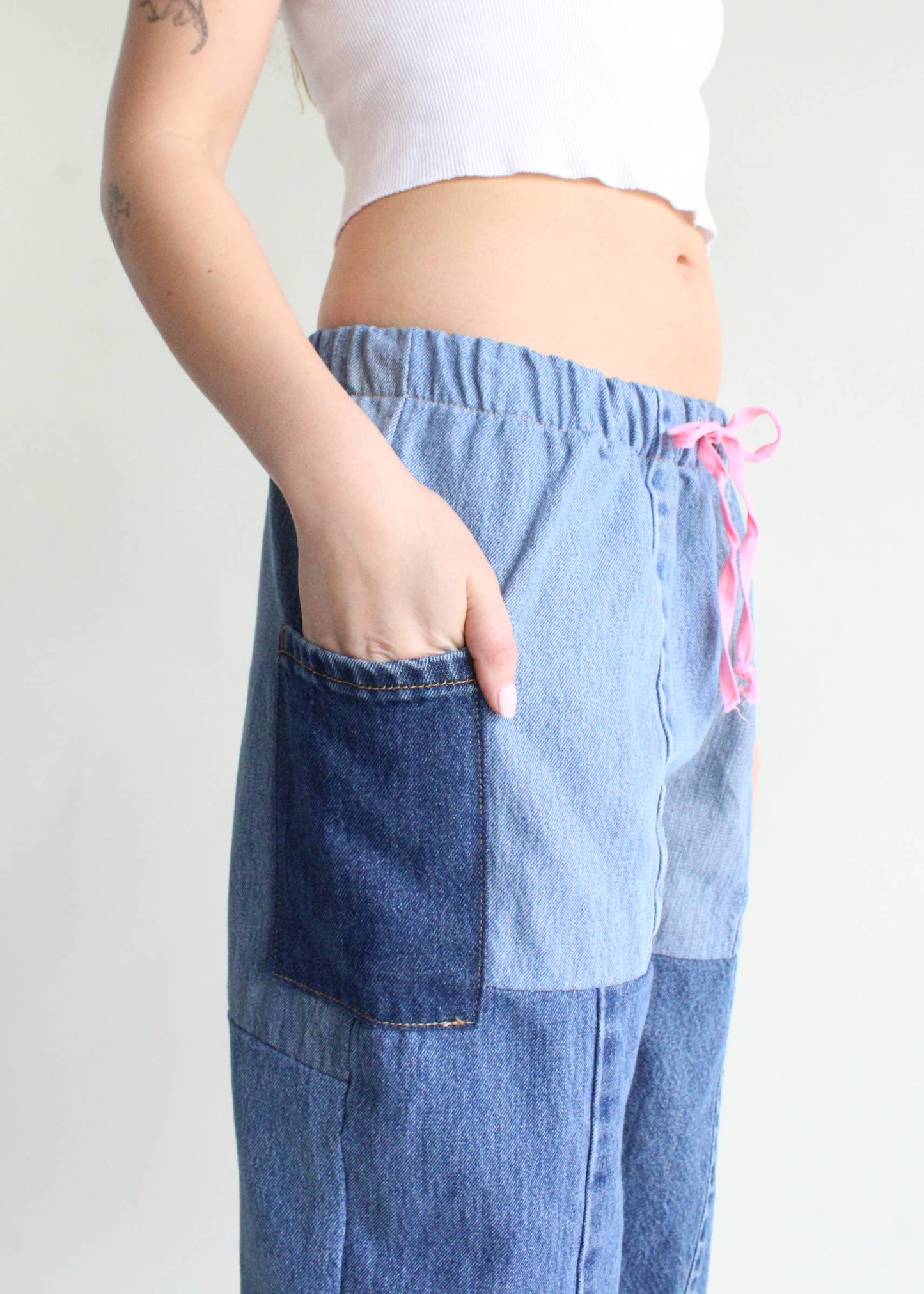 Denim Eco Pants: Blue