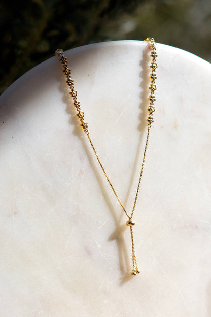 Cassidy Bolo 24K Gold Plated Necklace