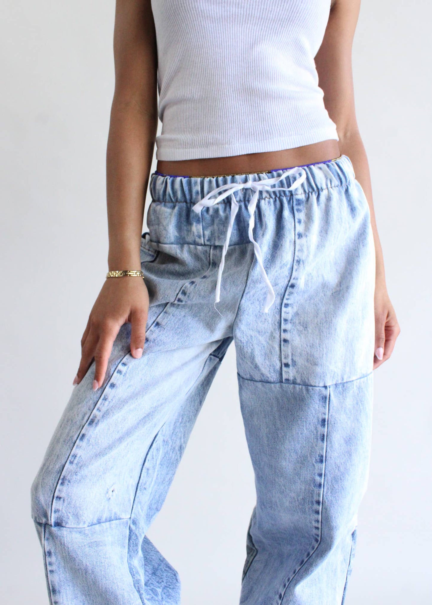 Denim Eco Pants: Blue