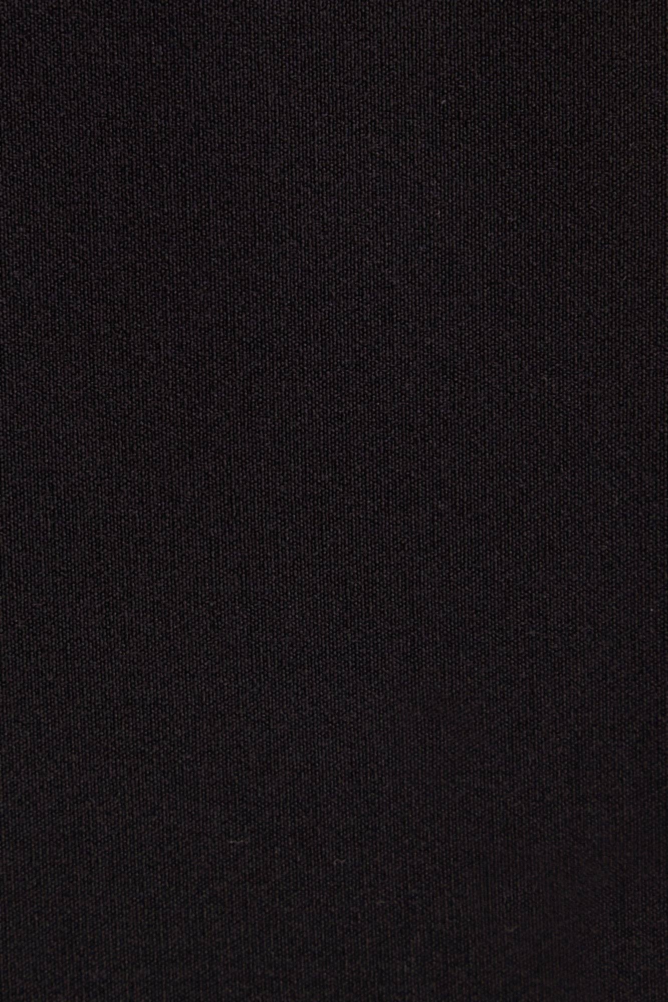 CREPE PANTS WITH TRIM DETAIL: Black / 40