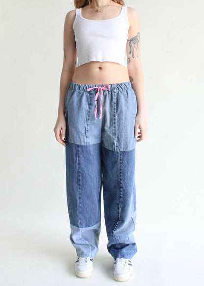 Denim Eco Pants: Blue