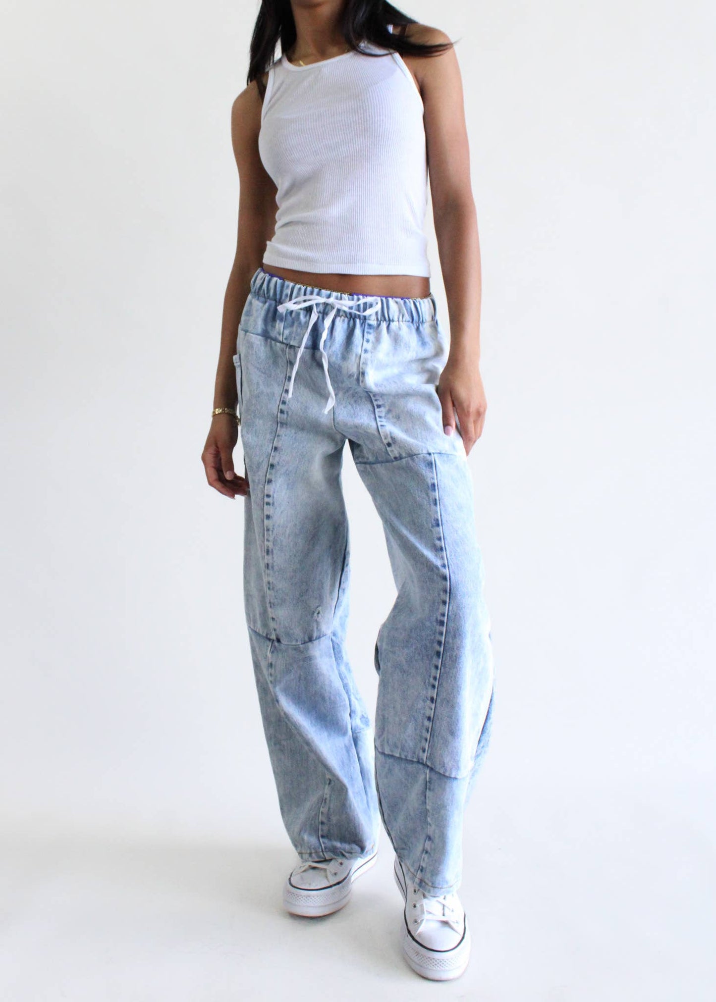 Denim Eco Pants: Blue