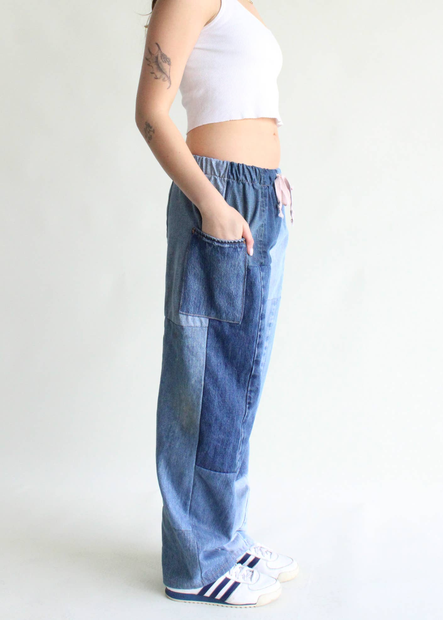 Denim Eco Pants: Blue