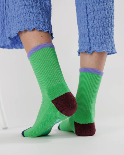 BAGGU Ribbed Sock - Aloe Mix