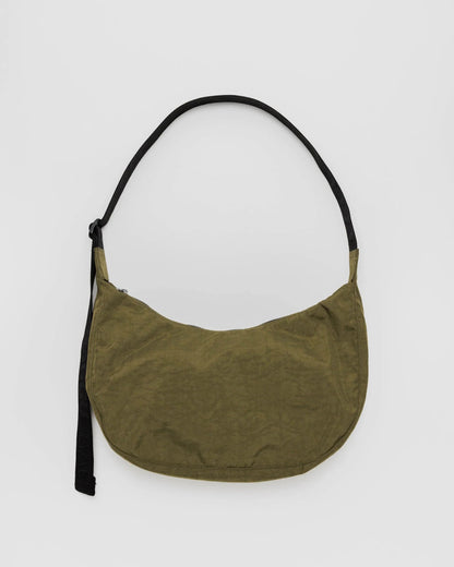 BAGGU Medium Nylon Crescent Bag - Seaweed