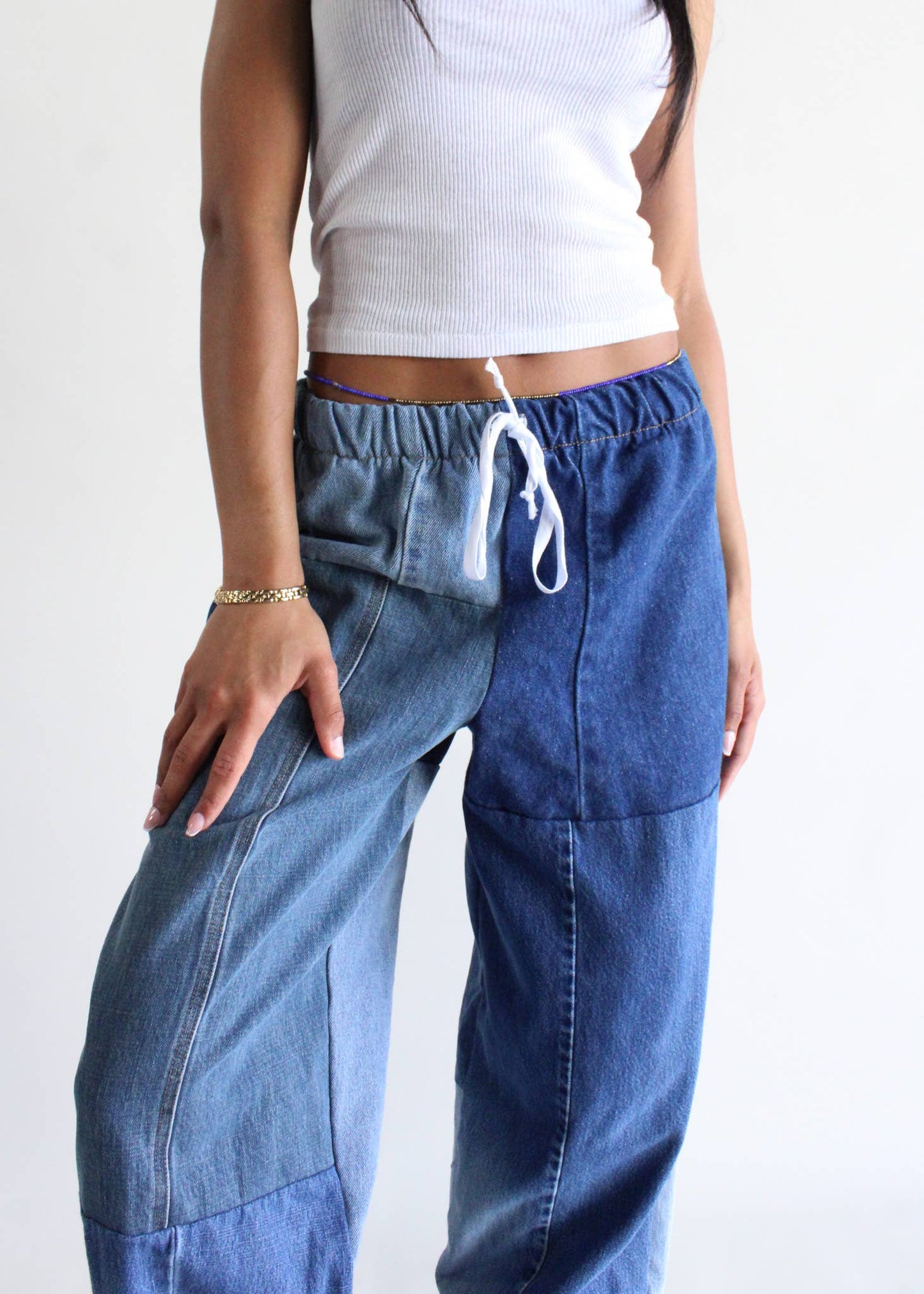 Denim Eco Pants: Blue