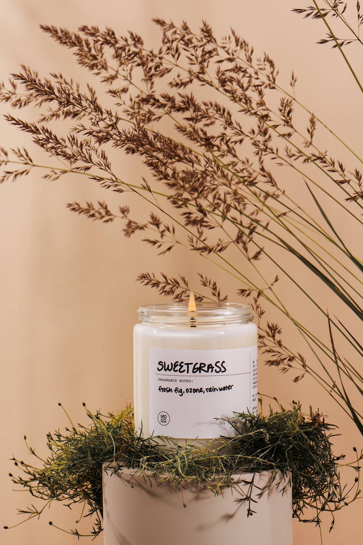Sweetgrass Soy Candle - 8 oz: With Box