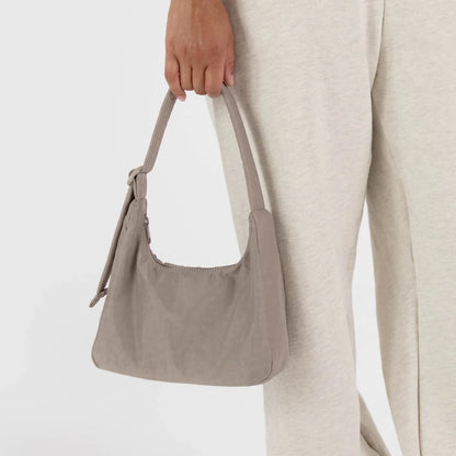 BAGGU Mini Nylon Shoulder Bag - Dove