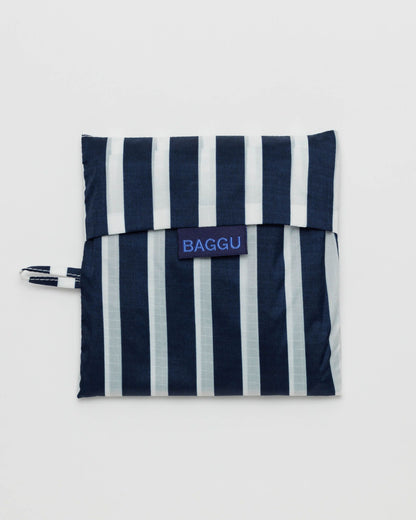 BAGGU Big Reusable Tote - Navy Stripe