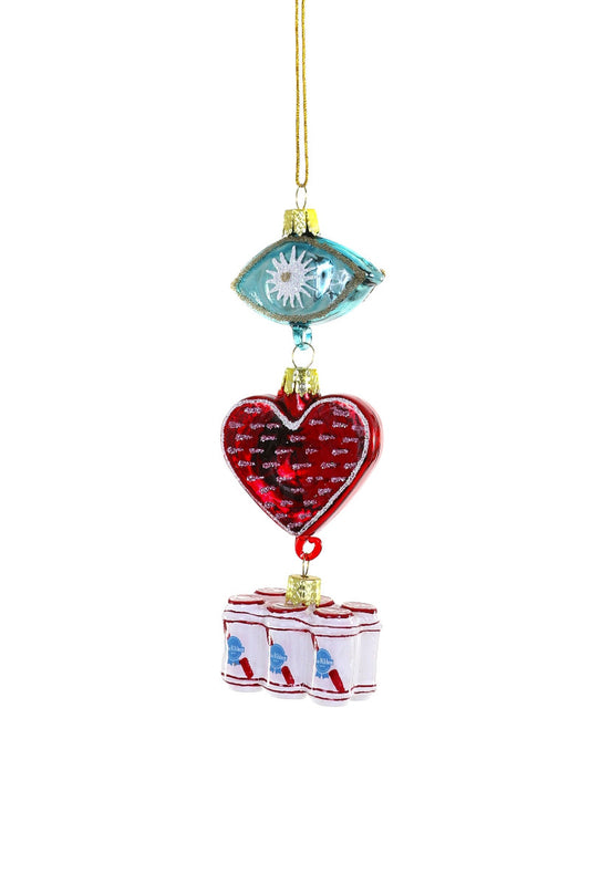 Eye Heart Beer Ornament