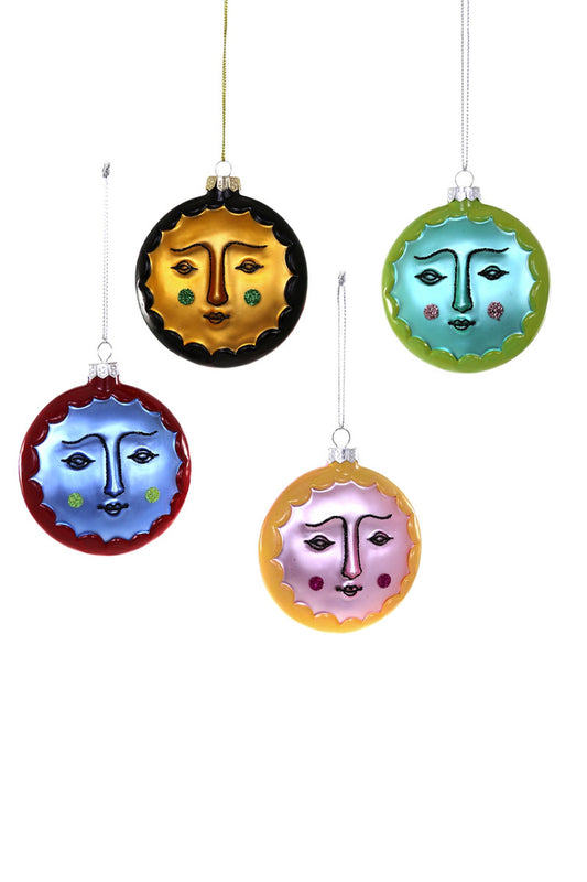 Visage Disc Ornaments