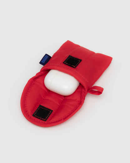 BAGGU Puffy Earbud Case - Candy Apple