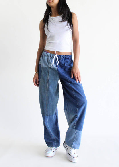 Denim Eco Pants: Blue