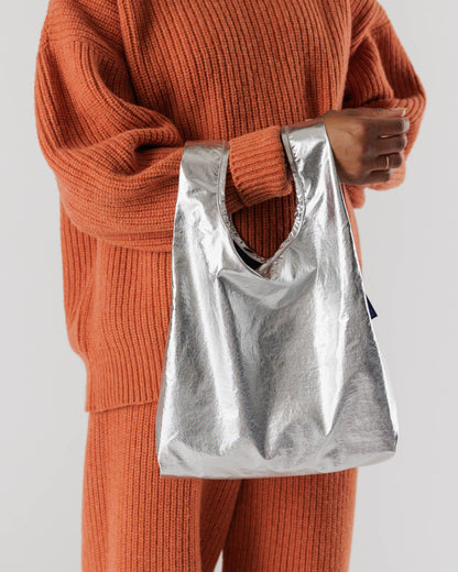 BAGGU Baby Baggu - Metallic Silver