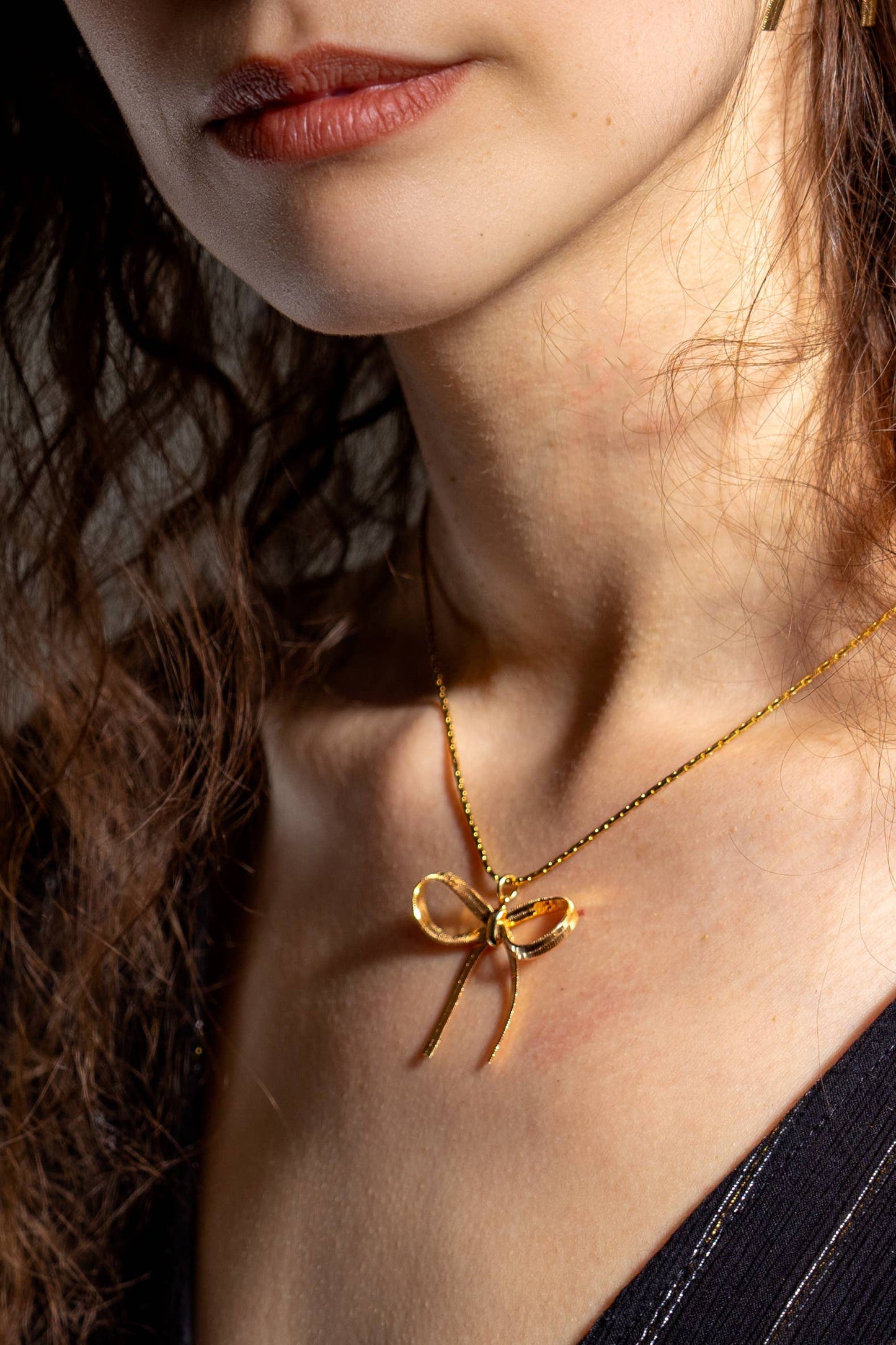 The Bow is Mine Necklace - 18k Gold Plated