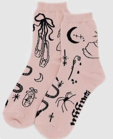 BAGGU Crew Sock - Ballet Icons