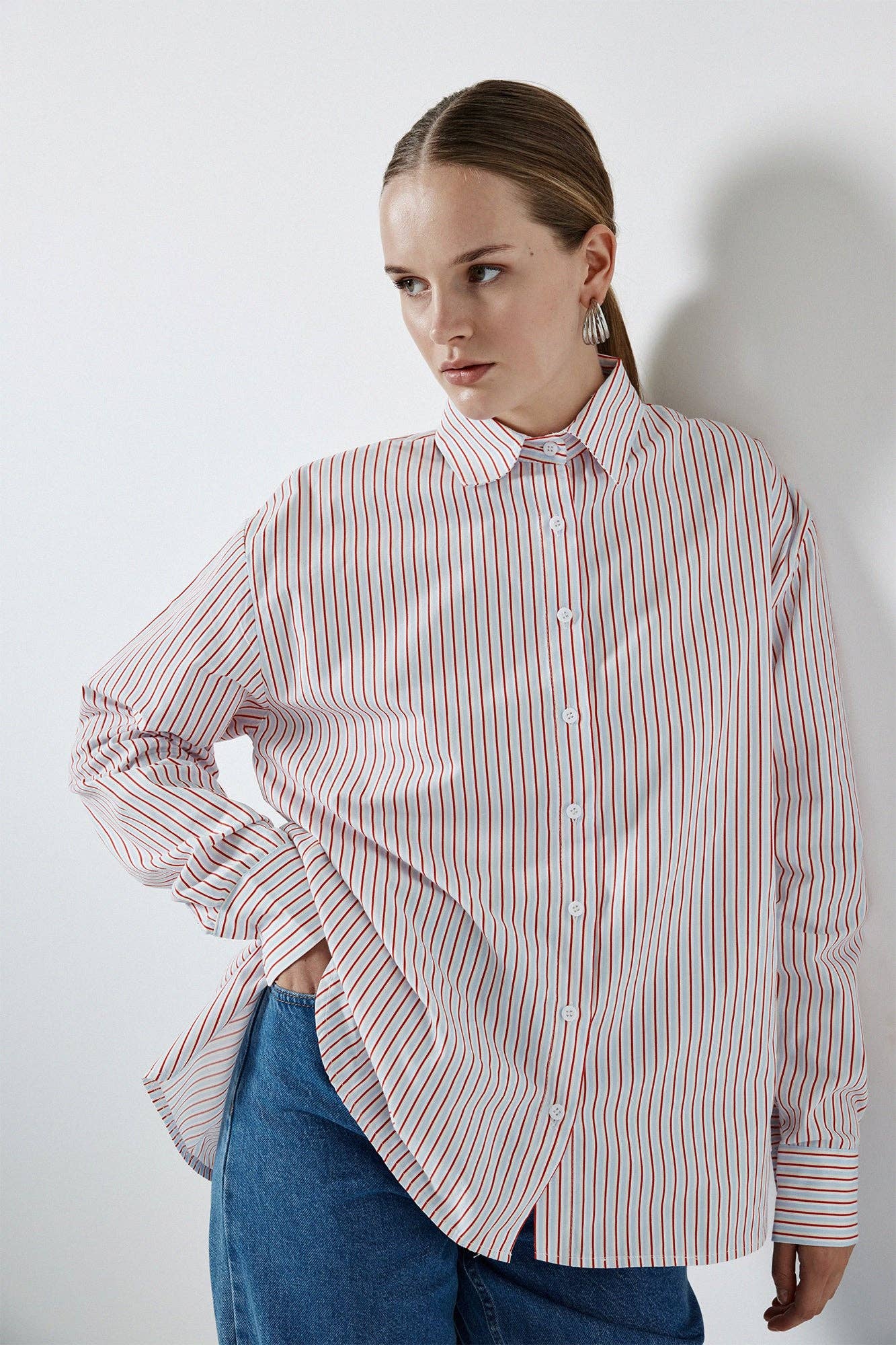 Touche Striped Shirt Red