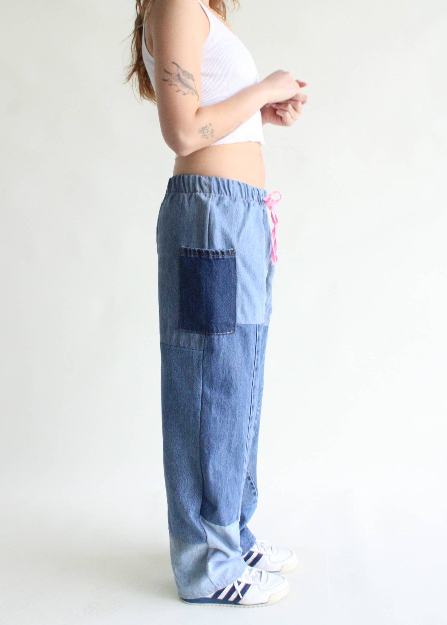 Denim Eco Pants: Blue