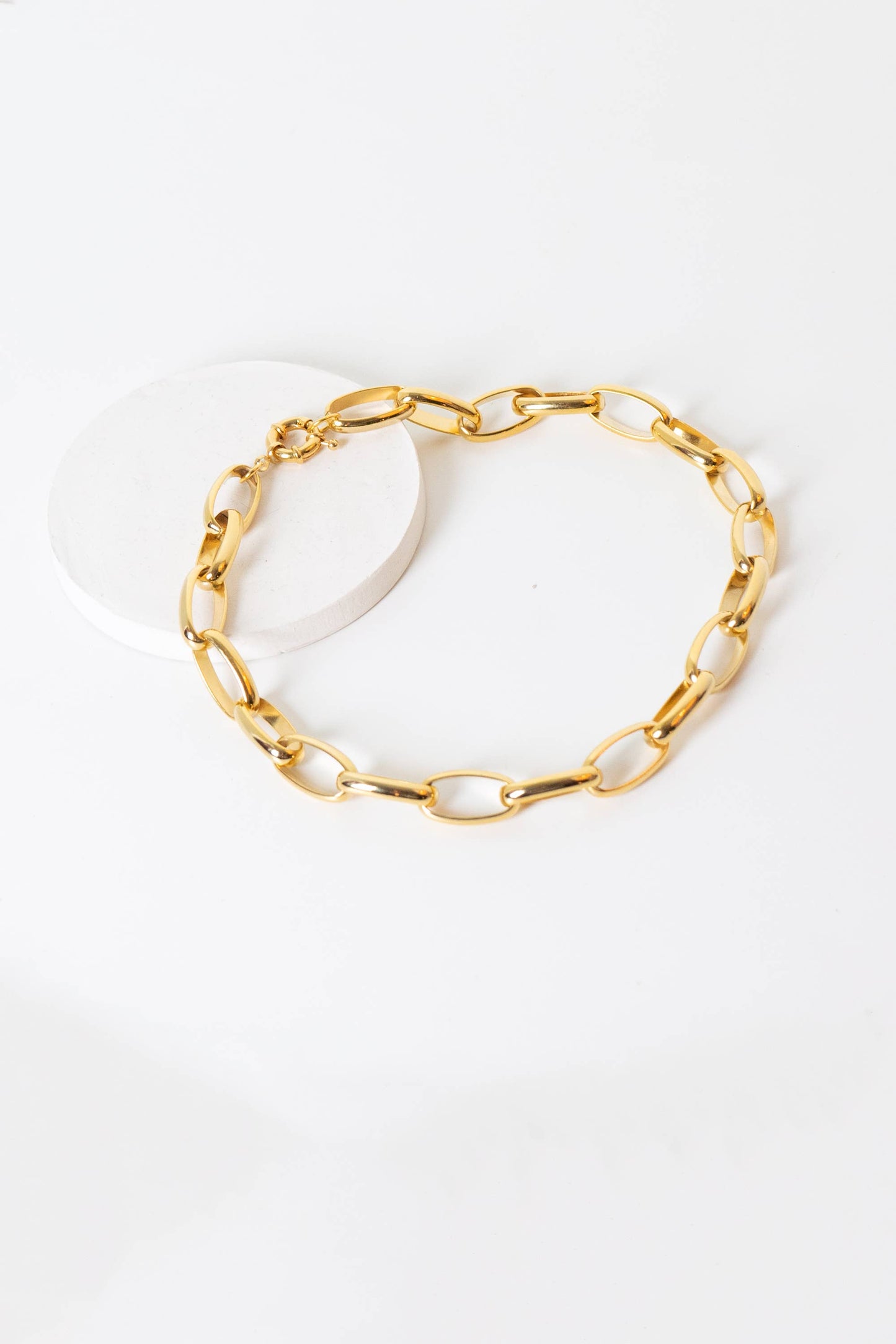 Pretty in Link 24K Gold Plated Necklace