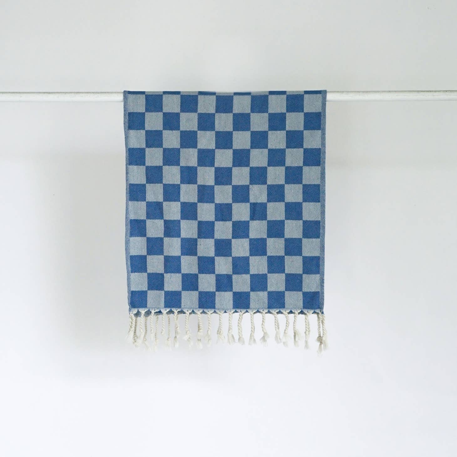 Checkered Hand Towel - Blue